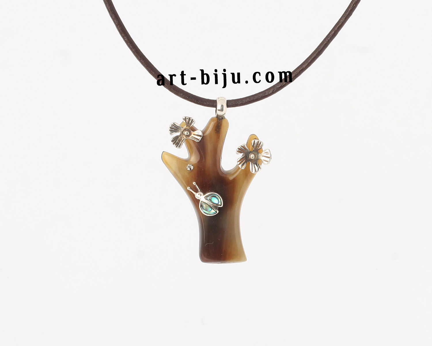 Collier arbre de vie argent.