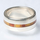 Bague de fiançailles avec ambre