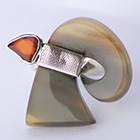 Bague spirale avec citrine